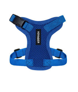 Voyager Step-in Lock Pet Harness - All Weather Mesh, Adjustable Step in Harness for Cats and Dogs by Best Pet Supplies - Royal Blue, XXS