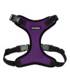 Voyager Step-in Lock Pet Harness - All Weather Mesh, Adjustable Step in Harness for Cats and Dogs by Best Pet Supplies - Purple/Black Trim, M