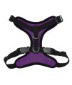 Voyager Step-in Lock Pet Harness - All Weather Mesh, Adjustable Step in Harness for Cats and Dogs by Best Pet Supplies - Purple/Black Trim, M