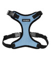 Voyager Step-in Lock Pet Harness - All Weather Mesh, Adjustable Step in Harness for Cats and Dogs by Best Pet Supplies - Baby Blue/Black Trim, M