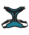 Voyager Step-in Lock Pet Harness - All Weather Mesh, Adjustable Step in Harness for Cats and Dogs by Best Pet Supplies - Turquoise/Black Trim, XS