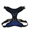 Voyager Step-in Lock Pet Harness - All Weather Mesh, Adjustable Step in Harness for Cats and Dogs by Best Pet Supplies - Royal Blue/Black Trim, S