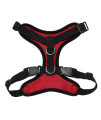 Voyager Step-in Lock Pet Harness - All Weather Mesh, Adjustable Step in Harness for Cats and Dogs by Best Pet Supplies - Red/Black Trim, XL