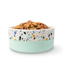 Now House for Pets by Jonathan Adler Jonathan Adler: Now House Terrazzo Standard Bowl, 675 Dishwasher Safe, Easy to clean Dog Bowl great for Dry Dog Food and Wet Dog Food or Water