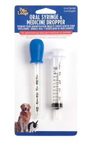 Pet Lodge Oral Syringe Medicine Dropper for Animals Administer Food Medicine to Your Pet (Item No 171601)