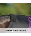 STORM SHIELD Extreme Horse Turnout Sheet - Playful | Size 80 - Purple | 1200 Denier | Contour Collar | Bellyband Closure | Waterproof, Windproof & Breathable | Easy to Use Front Snaps