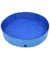Vidaxl Foldable Dog Swimming Pool Blue 63X11.8 Pvc