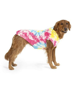 Canada Pooch | No Authority Dog Hoodie (12, Tie Dye), 12 (11-13" Back Length)