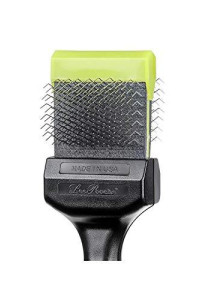 Les Pooches Pro Brush Medium-Soft (Lime Green Color) - Pooch Pro Brush