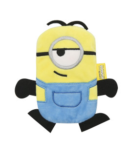 Minions: The Rise of Gru Stuart Plush Flat Crinkle Dog Toy | No Stuffing Dog Toy| Gifts Fans and Their Pets | Officially Licensed Pet Product from Universal Studios