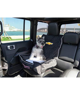 PetBed2GO, Chevrolet, Black Pet Bed Cushion & Car Seat Cover, 26x20x6, 3.5 lbs