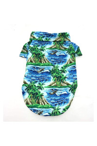 DOGGIE DESIGN Hawaiian Camp Shirt Island Life (Large)