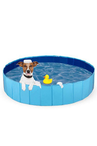Dono Foldable Pet Bath Tub for Small to Large Sized Dogs Outdoor PVC Swimming Bathing Tub Kiddie Pool for Dogs and Cats and Kids