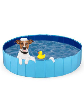 Dono Foldable Pet Bath Tub for Small to Large Sized Dogs Outdoor PVC Swimming Bathing Tub Kiddie Pool for Dogs and Cats and Kids