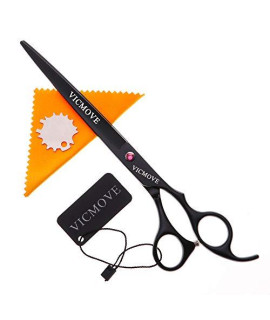 8" Professional Pet Dog Grooming Scissors Suit Cutting&Straight Shears Kit (8 Inch, Black Right Hand Scissors)