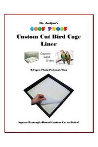 Bird Cage Liner EZ Cageliners Bird Cage Liners Plain and Coated Custom Cut to Order 150 Sheets Cut to Size-Message US with Sizes After Placing Order (26" Round Coated)