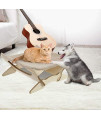 Cloudro ?? Pet Cat Bed?Elevated Cat Hammocks Cat Beds Wooden Frame Hanging Cat Cave Pet Furniture Sleep (Gray)