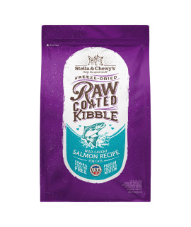 Stella & Chewy? Raw Coated Premium Kibble Cat Food - Grain Free, Protein Rich Meals - Wild Caught Salmon Recipe - 5 lb. Bag
