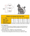 Kitipcoo Professional Surgery Recovery Suit for Cats Paste Cotton Breathable Surgery Suits for Abdominal Wounds and Skin Diseases for Cats Dogs, After Surgery Wear Suit (M (6-8 lbs), Ball)