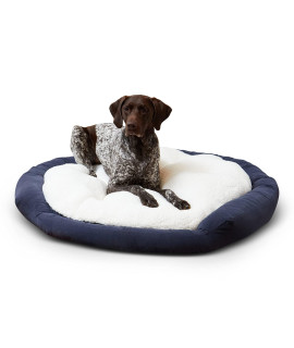 Maddie Donut Dog Bed with Removable Center Pillow, Denim, Large (42" x 42")