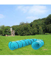 Weesler 18 Ft Dog Agility Equipment Training Tunnel Pet Dog Play Outdoor Obedience Exercise Equipment Blue