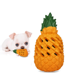 FAIRWIN Puppy chew Toys Small Dogs Toys Indestructible Dog chew Toys Tough Dispensing Dog Treat Toy Durable Pineapple Teething Toys Lifetime Replacement