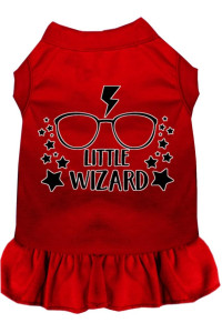 Mirage Pet Product Little Wizard Screen Print Dog Dress Red XS (8)