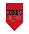 Mirage Pet Product Derby Dude Screen Print Bandana Red Large