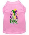 Mirage Pet Product Mardi Gras King Screen Print Mardi Gras Dog Shirt Black Med