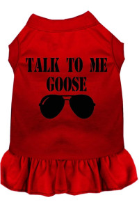 Mirage Pet Product Talk to me goose Screen Print Dog Dress Red XXXL (20)