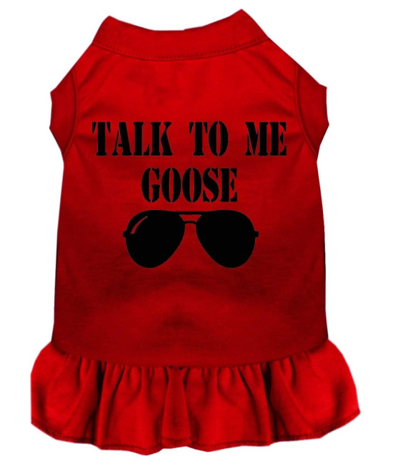 Mirage Pet Product Talk to me goose Screen Print Dog Dress Red XXXL (20)