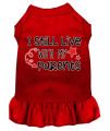 Mirage Pet Product Still Live with My Parents Screen Print Dog Dress Red XL (16)