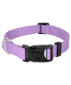 Country Brook Petz - 30+ Vibrant Colors - American Made Deluxe Nylon Dog Collar with Buckle (Extra Small, 3/8 Inch Wide, Lavender)
