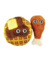 Mad Cat Chicken and Waffles Catnip & Silvervine Plush Cat Toy