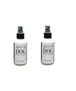 Designer Pet Colognes, Pet Fragrances for the Best Smellers. (2) 4oz Bottles (Aqua Di Dog)
