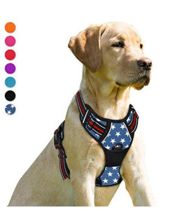 BARKBAY No Pull Dog Harness Front Clip Heavy Duty Reflective Easy Control Handle for Small Medium Large Dogs(Star,S)
