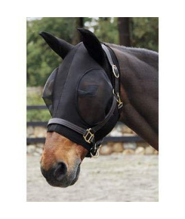 Rider's International by Dover Saddlery Big-Eye Fly Mask, COB-C/S, Black (Pony - P/S)