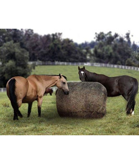 Slow Feed Round Bale Net for Horses, Ponies, Cow, and Other Livestock