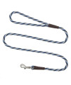 Mendota Pet Snap Leash - British-Style Braided Dog Lead, Made in The USA - Arctic Blue, 1/2 in x 4 ft - for Large Breeds