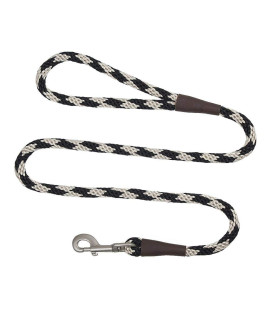 Mendota Pet Snap Leash - British-Style Braided Dog Lead, Made in The USA - Sandstone, 1/2 in x 6 ft - for Large Breeds