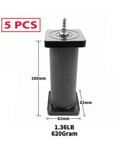 HiSin 5PCS 8 X 2 Inch Cylinder Air Stone for Aquarium & Hydroponics