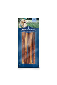 Barkworthies Odor-Free 12 inch Bully Sticks | 5 Pack | All-Natural Dog Chews - Highly Digestible, Premium Rawhide Alternative Dog Treats, Promotes Dental Health