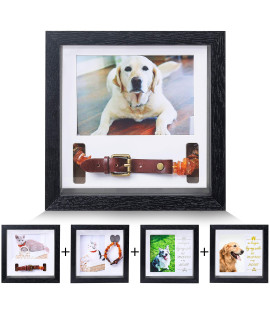 KCRasan Pet Picture Frame Memorial - Dog Memorial Sentiment Frame for Loss of Dog Gifts - Pet Collar Frame Remembrance Sympathy Dog or Cat Tribute Keepsake