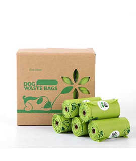 MJLING Biodegradable Waste Bags, Dog Poop Bag,Anti-Tear, Leak Proof,Includes Dispenser,16Rolls