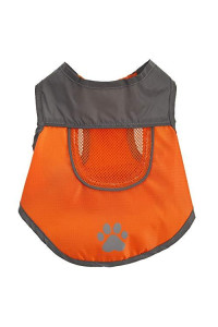 TOP PAW Orange Reflective Dog Vest~Large~