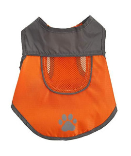 TOP PAW Orange Reflective Dog Vest~Large~