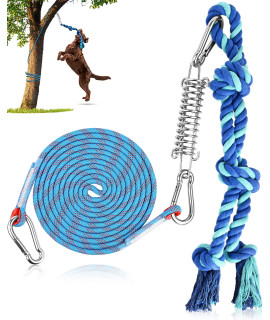 Petbobi Bungee Dog Toy, Dog Tree Tug Toy for Pitbull Interactive & Exercise, Spring Pole Tug of War Toy with Durable Rope, Muscle Builder Outdoor Hanging Toys for Large Dogs Reduce Boredom