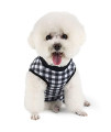 Etdane Recovery Suit for Dog cat After Surgery Dog Surgical Recovery Onesie Female Male Pet Bodysuit Dog cone Alternative Abdominal Wounds Protector Black PlaidX-Large