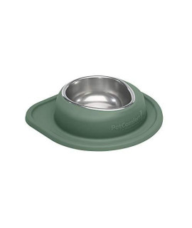 WeatherTech Single Low Pet Feeding System - Heavy-Duty Dog & Cat Food/Water Bowl - 32 oz (4 Cups) Hunter Green (SL3203HG)