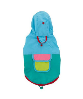 TOP PAW Colorblock Dog Windbreaker Raincoat~Small~